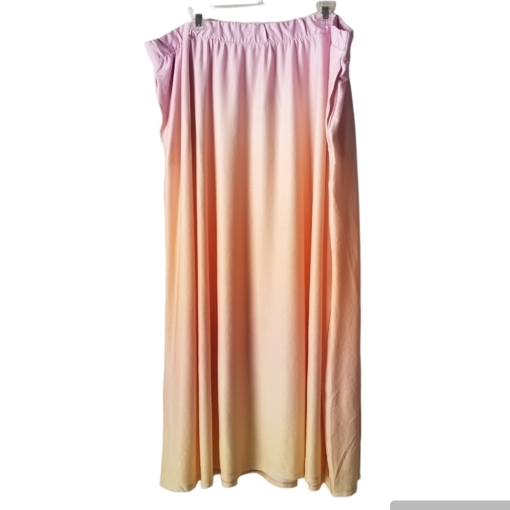 NWT Cato Pastel Ombre Maxi Skirt with Pockets Size 22/24W